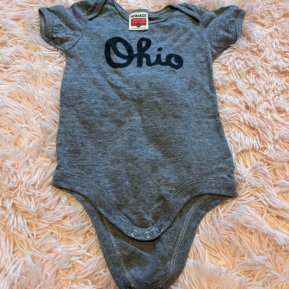 Homage 12-18 months onesie script Ohio